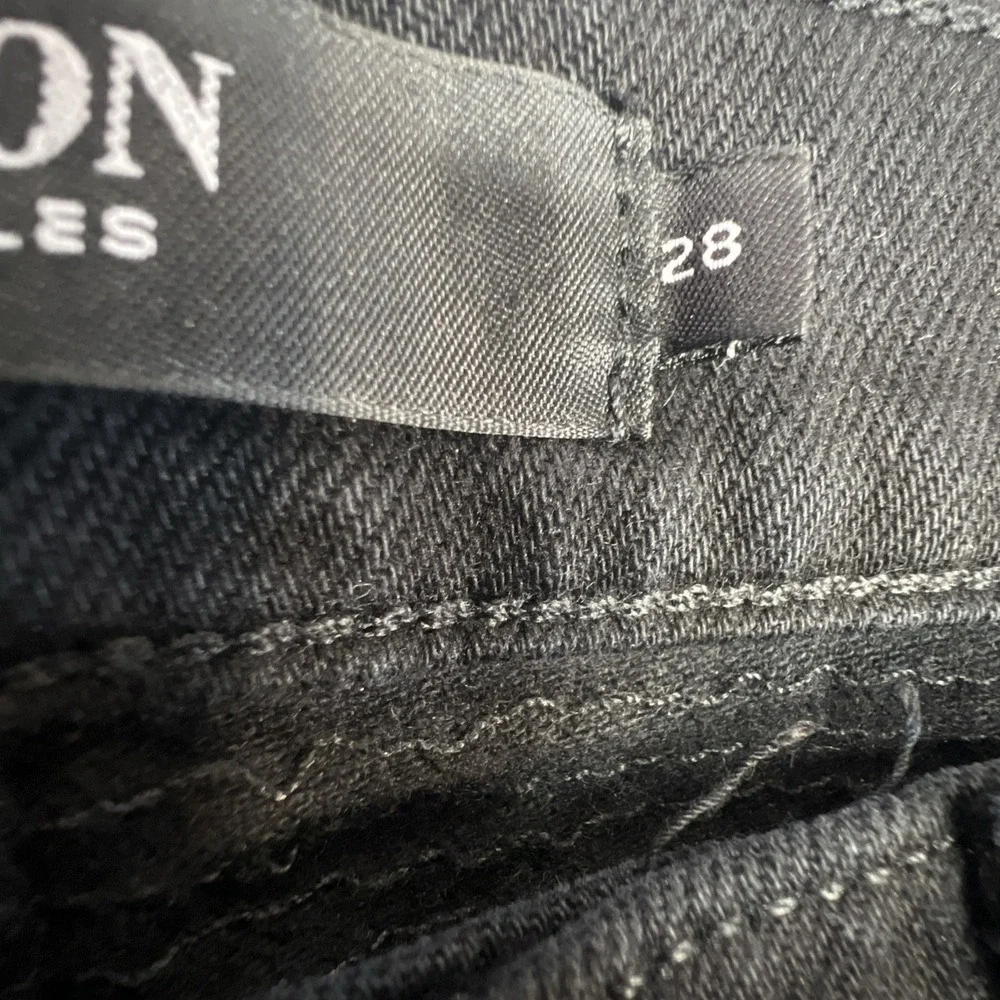 Hudson Blinder‎ V2 Biker Jeans Men 28 Black Moto Skinny Zip M446DPQ Stretch